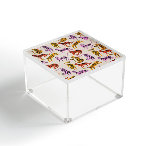 Cat Coquillette Tiger Collection Pink Yellow Acrylic Box