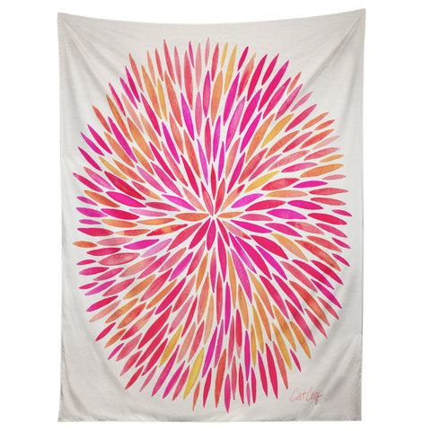 Cat Coquillette Watercolor Burst Pink Ombre Tapestry