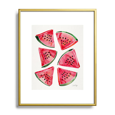 Cat Coquillette Watermelon Slices 2 Metal Framed Art Print