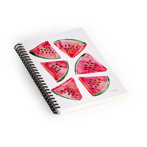 Cat Coquillette Watermelon Slices 2 Spiral Notebook