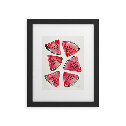 Cat Coquillette Watermelon Slices 2 Framed Art Print