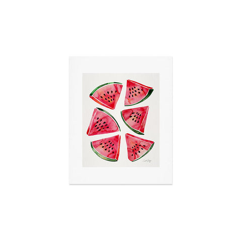 Cat Coquillette Watermelon Slices Art Print