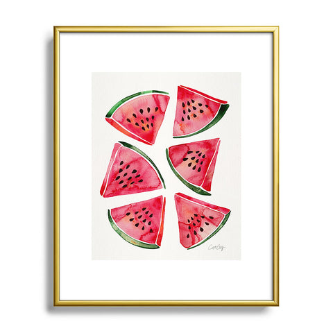 Cat Coquillette Watermelon Slices Metal Framed Art Print