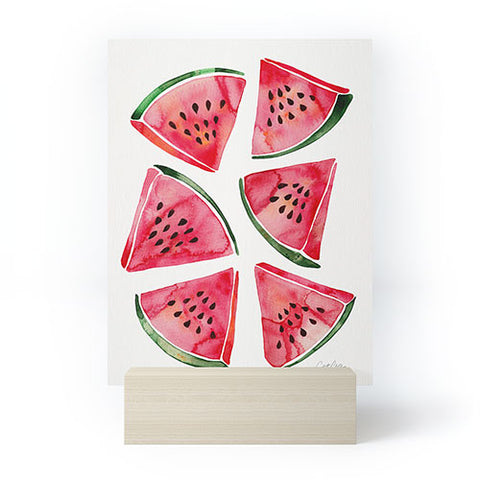 Cat Coquillette Watermelon Slices Mini Art Print