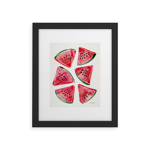 Cat Coquillette Watermelon Slices Framed Art Print