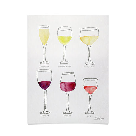 Cat Coquillette Wine Collection Poster