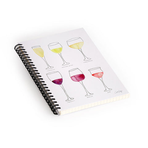 Cat Coquillette Wine Collection Spiral Notebook