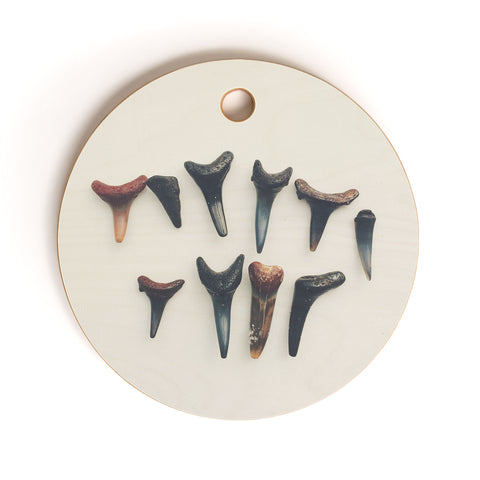 Catherine McDonald Amelia Island Shark Teeth Cutting Board Round
