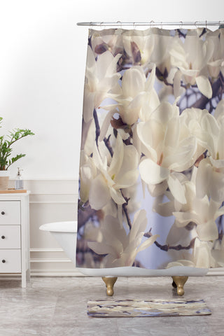 Catherine McDonald Asian Magnolias Shower Curtain And Mat
