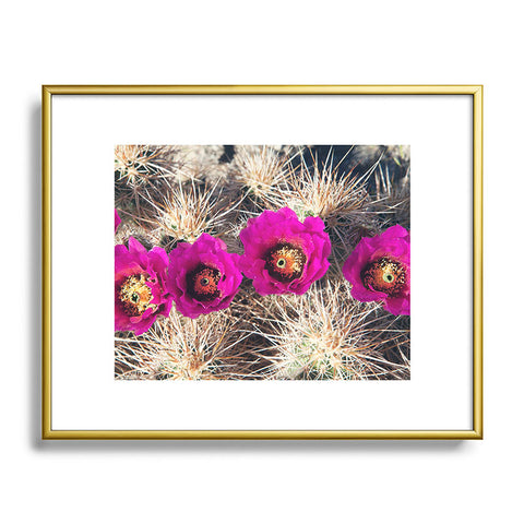 Catherine McDonald Cactus Flowers Metal Framed Art Print