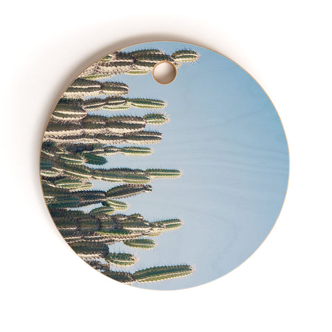 Catherine McDonald Cactus Perspective Cutting Board Round