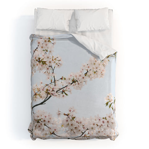Catherine McDonald Cherry Blossoms In Seoul Duvet Cover