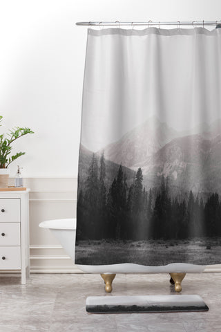 Catherine McDonald COLORADO ROCKY MOUNTAINS Shower Curtain And Mat