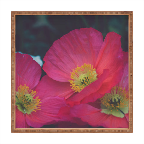 Catherine McDonald Electric Poppies Square Tray