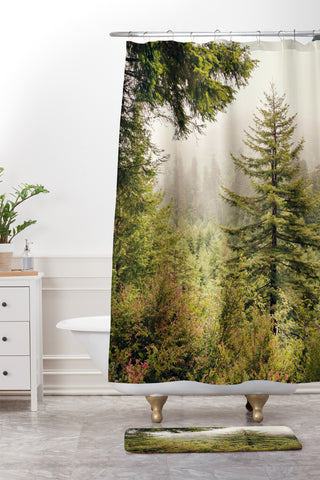 Catherine McDonald Into The Mist Shower Curtain And Mat