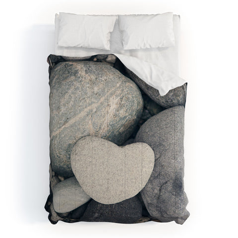 Catherine McDonald My Heart Shaped Rock Comforter