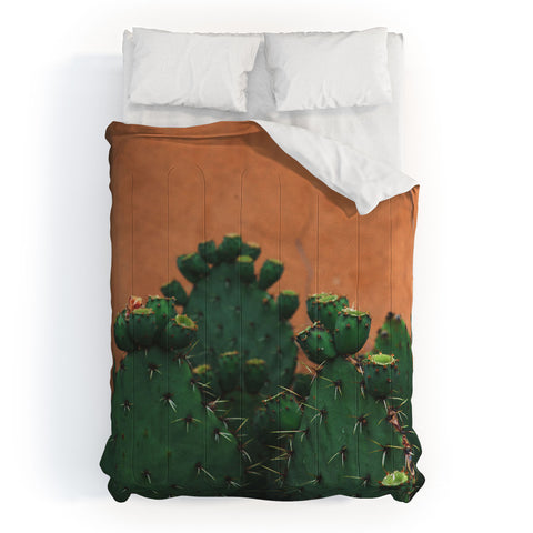 Catherine McDonald New Mexico Prickly Pear Cactus Comforter