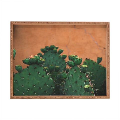 Catherine McDonald New Mexico Prickly Pear Cactus Rectangular Tray