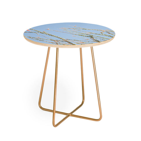 Catherine McDonald Ocotillo Blooms Round Side Table