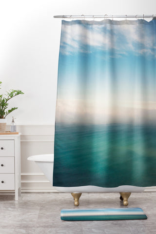 Catherine McDonald Ombre California Shower Curtain And Mat