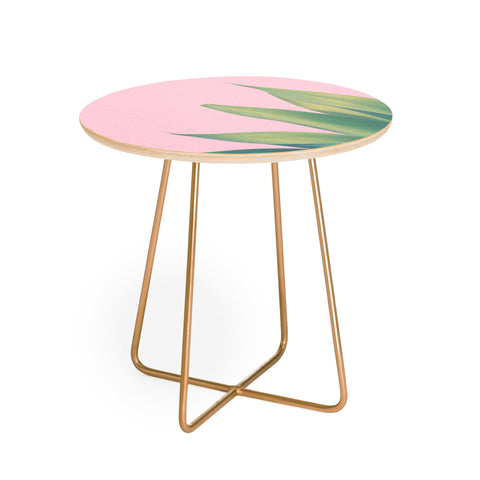 Catherine McDonald Pink Agave Round Side Table