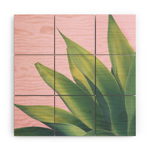 Catherine McDonald Pink Agave Wood Wall Mural