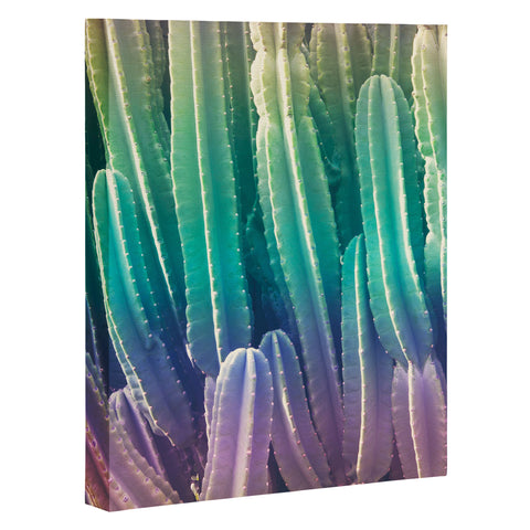 Catherine McDonald Rainbow Cactus Art Canvas