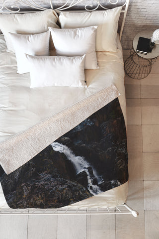 Catherine McDonald Rainforest Waterfall Fleece Throw Blanket