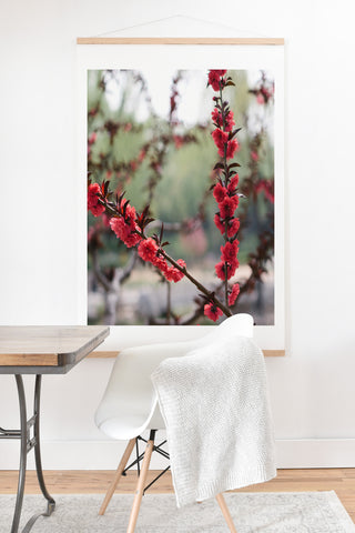 Catherine McDonald Red Peach Blossoms In China Art Print And Hanger