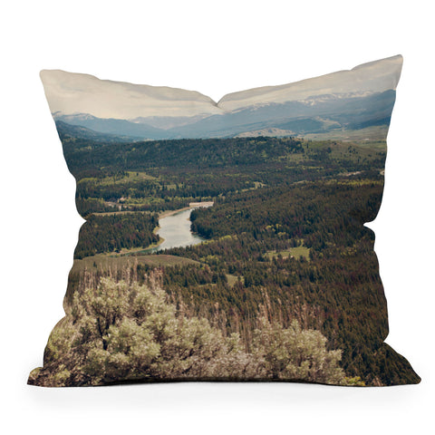 Catherine McDonald Snake River Throw Pillow