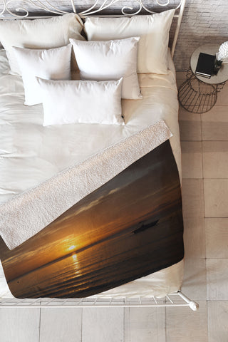 Catherine McDonald South Pacific Sunset Fleece Throw Blanket