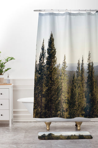 Catherine McDonald Summer in Wyoming Shower Curtain And Mat