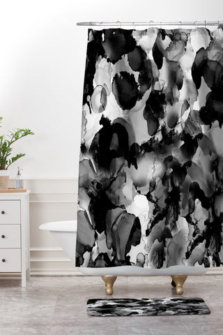 CayenaBlanca Black and white dreams Shower Curtain And Mat