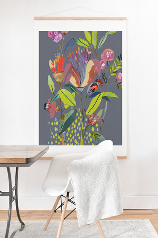 CayenaBlanca Blooming Flowers Art Print And Hanger