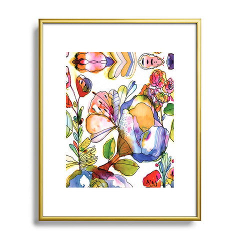 CayenaBlanca Blossom Pastel Metal Framed Art Print