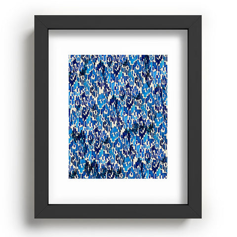 CayenaBlanca Blue Ikat Recessed Framing Rectangle