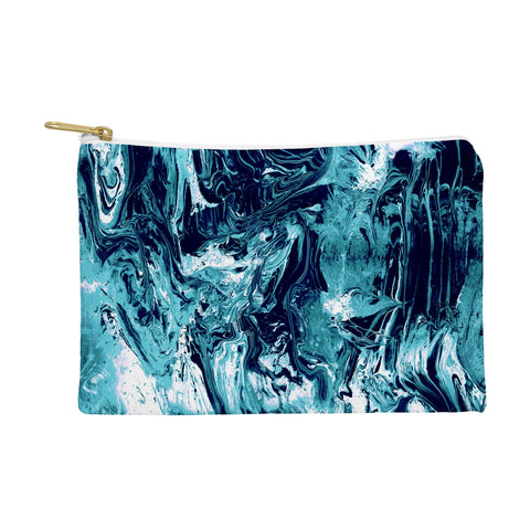 CayenaBlanca Blue Marble Pouch