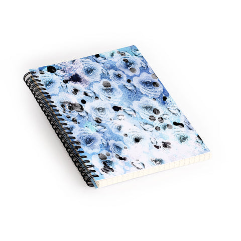 CayenaBlanca Blue Roses Spiral Notebook