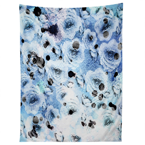 CayenaBlanca Blue Roses Tapestry