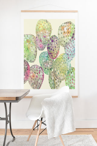 CayenaBlanca Cactus Drops Art Print And Hanger