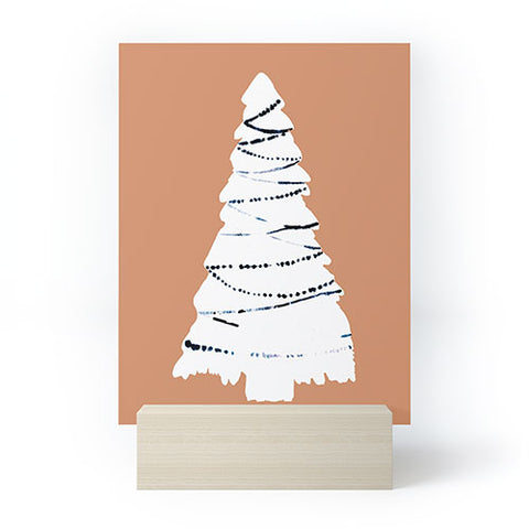 CayenaBlanca Cozy Christmas Tree Mini Art Print