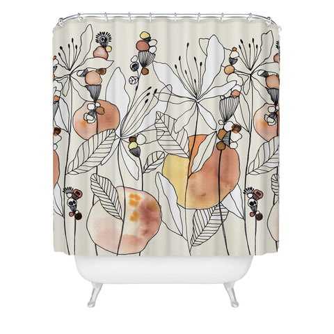 CayenaBlanca Desert Butterfly Shower Curtain