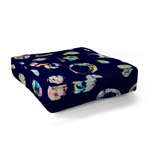 CayenaBlanca Drops of color Floor Pillow Square