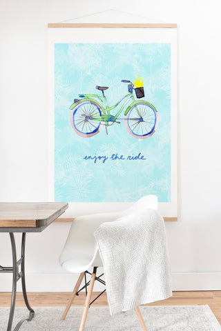 CayenaBlanca Enjoy Your Ride Art Print And Hanger