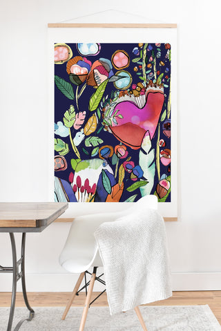 CayenaBlanca Floral Dreams Art Print And Hanger