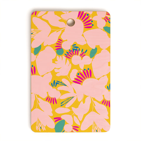 CayenaBlanca Floral shapes Cutting Board Rectangle