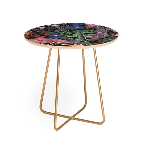 CayenaBlanca Floral Symphony Round Side Table