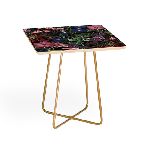CayenaBlanca Floral Symphony Side Table