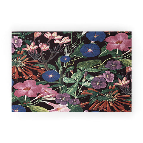 CayenaBlanca Floral Symphony Welcome Mat