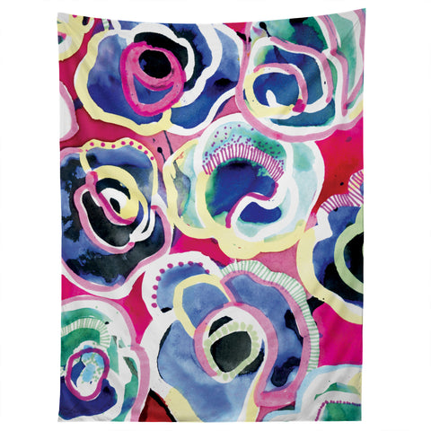 CayenaBlanca Flower Party Tapestry